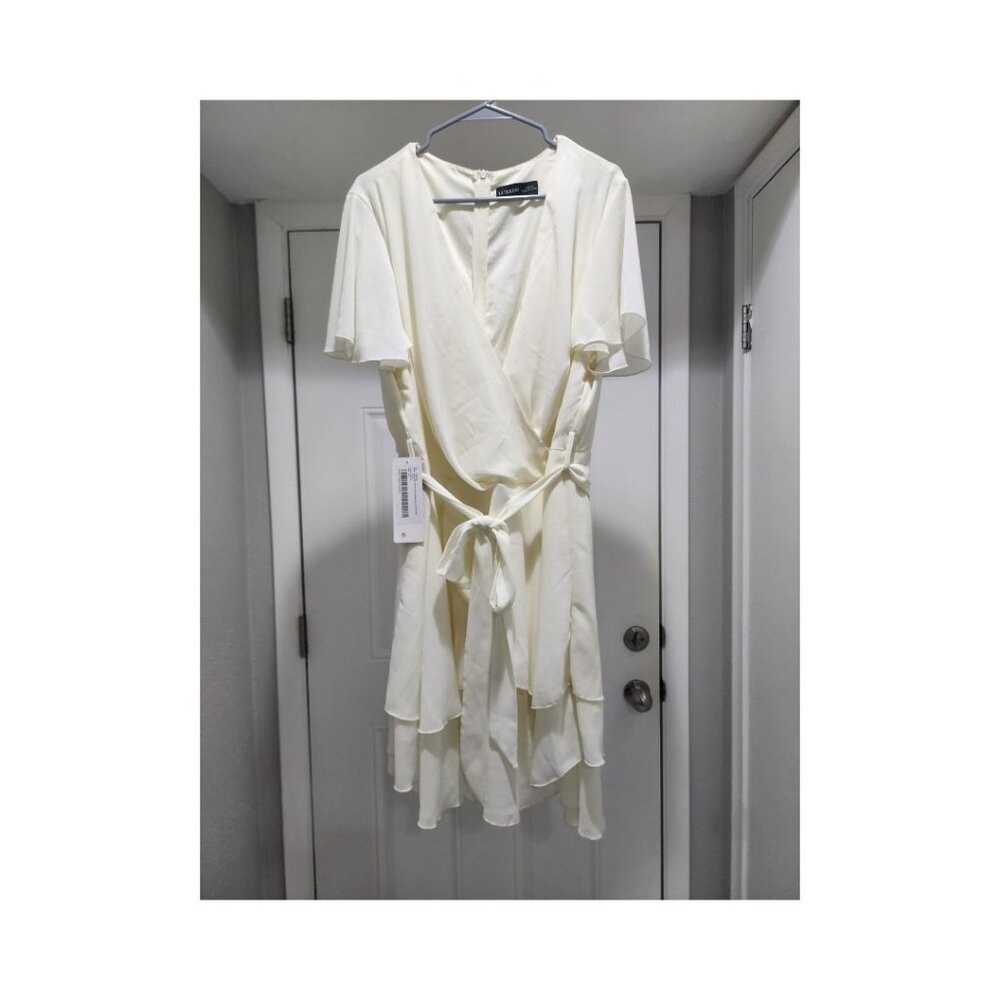 Luxedo Ruffled Short Sleeved Mini Dress